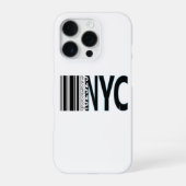 New York City 1625 Barcode Ontwerp iPhone Hoesje (Achterkant)