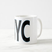 New York City 1625 Barcode Ontwerp Koffiemok (Voorkant rechts)