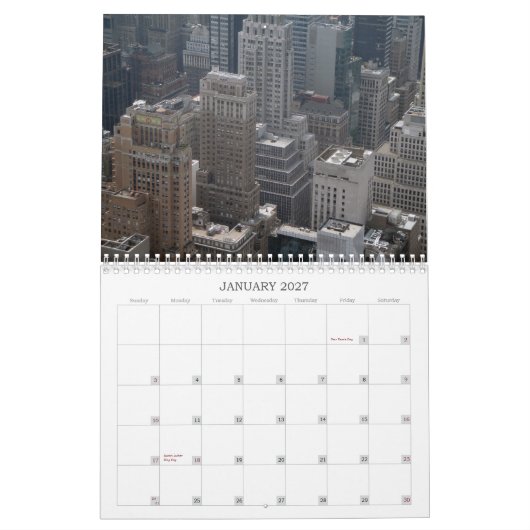 New York City 2011 Calender Kalender (Jan 2027)