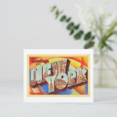 New York City #2 NY Large Letter Travel Briefkaart (Staand voorkant)