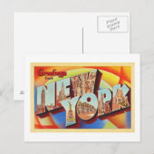 New York City #2 NY Large Letter Travel Briefkaart (Voorkant / Achterkant)