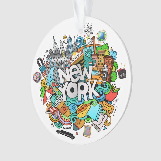 NEW YORK City 2 Ornament (voorkant)