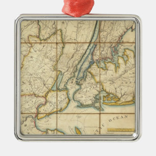 New York City 3 Metalen Ornament