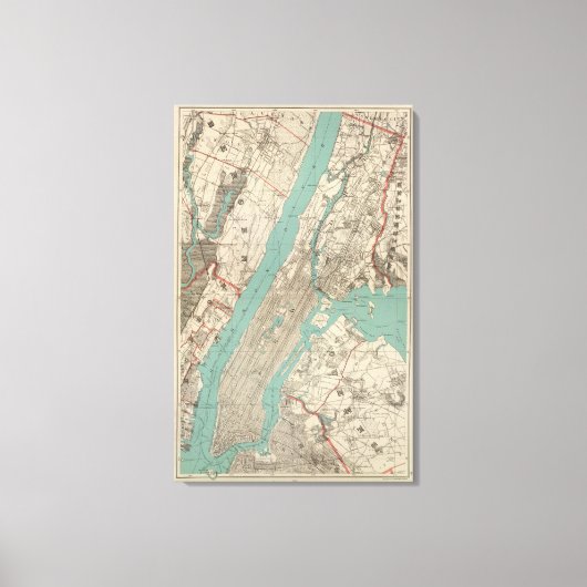New York City 4 Canvas Afdruk (Voorkant)