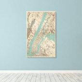 New York City 4 Canvas Afdruk (Insitu (Houten vloer))