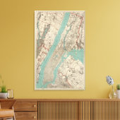 New York City 4 Canvas Afdruk (Insitu (Woonkamer))