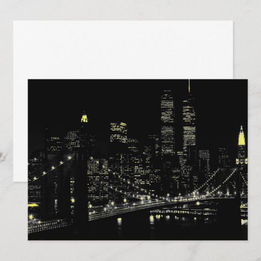 New York City 5.5 x 6.5 Uitnodiging (Voorkant / Achterkant)