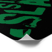 New York City 5 Boroughs Calligram Map Poster (Hoek)