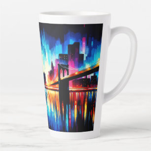 New York City Abstract 1103 Latte Mok