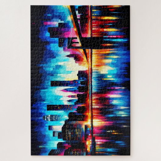 New York City Abstract 1103 Legpuzzel (Verticaal)