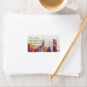 New York City adreslabel sjabloon Etiket (Insitu)