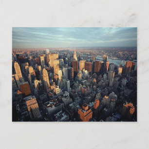 New York City Aerial Uitzicht Chrysler Building Sp Briefkaart