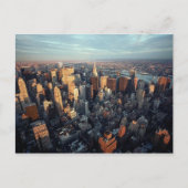 New York City Aerial Uitzicht Chrysler Building Sp Briefkaart (Voorkant)