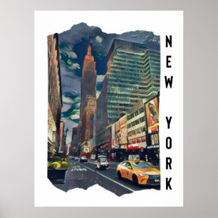 New York City Aesthethetische fotokunst Poster
