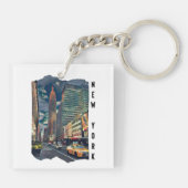 New York City Aesthethetische fotokunst Sleutelhanger (Achterkant)