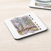 New York City Aesthetische mozaïekkunst Bier Onderzetter (Linkerzijde)