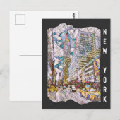 New York City Aesthetische mozaïekkunst Briefkaart (Voorkant / Achterkant)