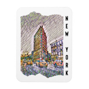 New York City Aesthetische mozaïekkunst Magneet