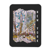 New York City Aesthetische mozaïekkunst Magneet (Verticaal)