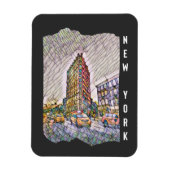 New York City Aesthetische mozaïekkunst Magneet (Verticaal)