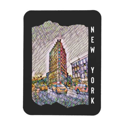 New York City Aesthetische mozaïekkunst Magneet (Verticaal)