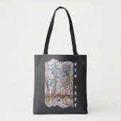 New York City Aesthetische mozaïekkunst Tote Bag (Voorkant)