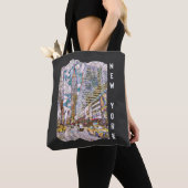 New York City Aesthetische mozaïekkunst Tote Bag (Dichtbij)