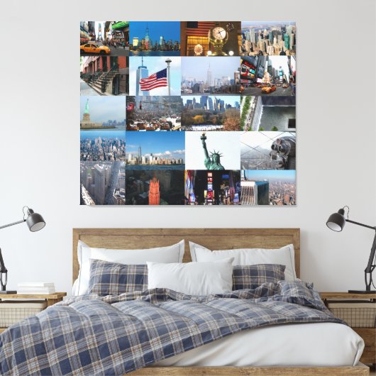 New York City - Alle foto's! Canvas Afdruk (Insitu (Slaapkamer))