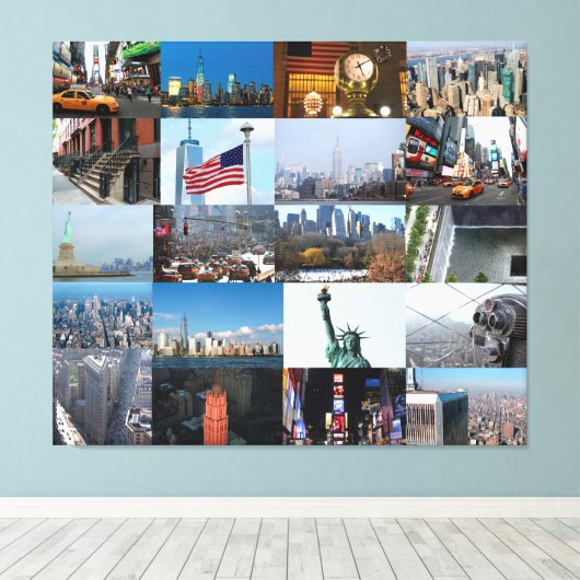 New York City - Alle foto's! Canvas Afdruk (Insitu (Houten vloer))