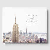NEW YORK CITY Aquarel Skyline Trouw Welkom F Gastenboek (Voorkant)