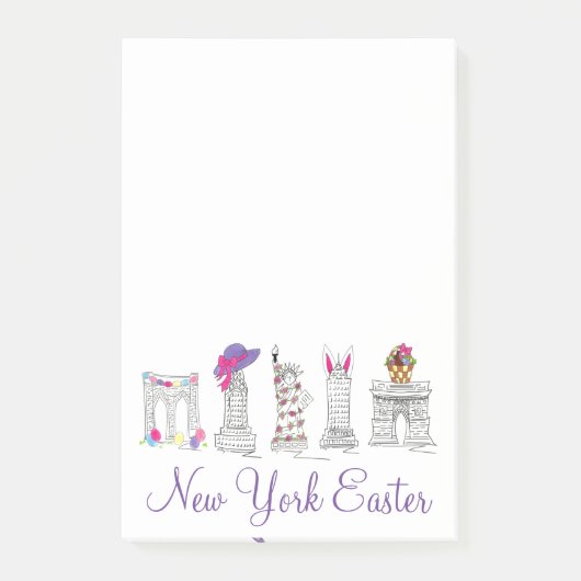 New York City Architecture NYC Happy Easter Post-it® Notes (Voorkant)