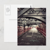 New York City Architecture - Williamsburg Bridge Briefkaart (Voorkant / Achterkant)