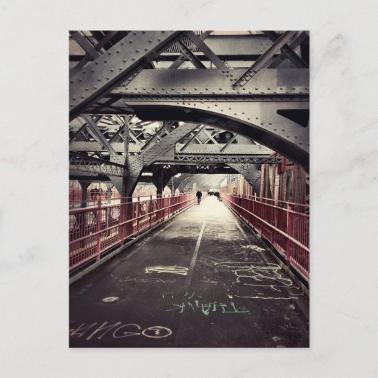New York City Architecture - Williamsburg Bridge Briefkaart (Voorkant)