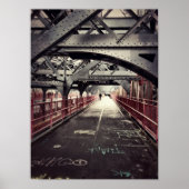 New York City Architecture - Williamsburg Bridge Poster (Voorkant)