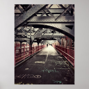 New York City Architecture - Williamsburg Bridge Poster