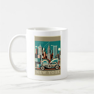 New York City Art Deco Koffiemok