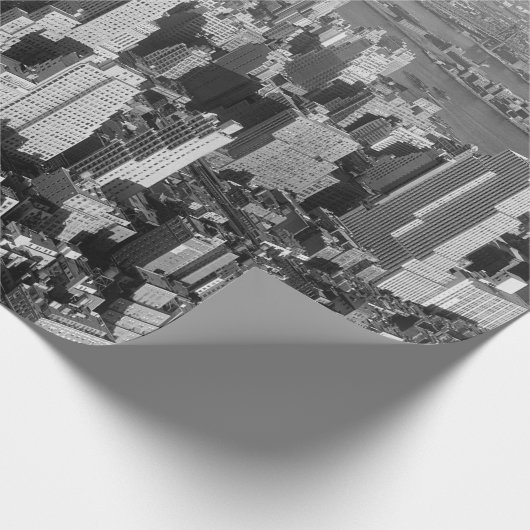  New York City Art Deco Skyscraper Cadeaupapier (Hoek)