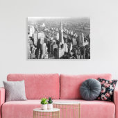 New York City Art Deco Skyscraper Canvas Afdruk (Insitu (Woonkamer))