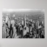 New York City Art Deco Skyscraper Poster<br><div class="desc">Show je liefde voor New York City met deze  foto van de midtown Manhattan.</div>