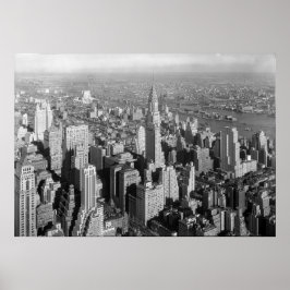  New York City Art Deco Skyscraper Poster