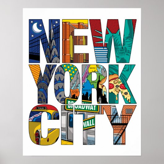 New York City Art Print (Voorkant)