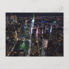 New York City at night - Bryant Park Briefkaart