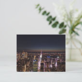 New York City at night - Hudson river view Briefkaart (Staand voorkant)