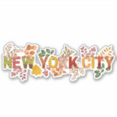 New York City Autumn Sticker (Voorkant)