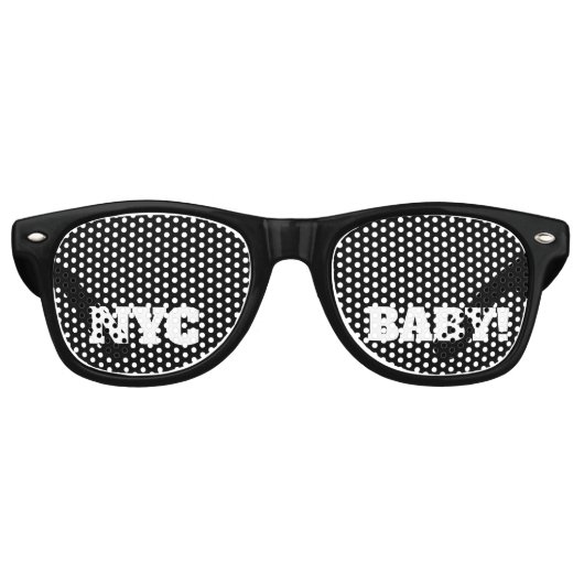 New York City Baby Retro Zonnebril (Voorkant)