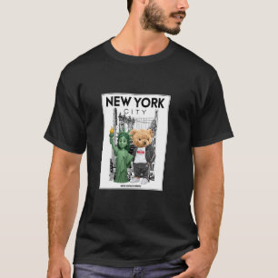 New York City Baby Statue of Liberty Silhouette Sc T-shirt