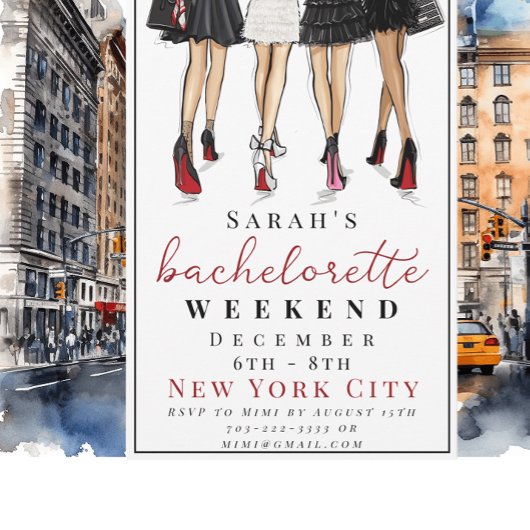 New York City Bachelorette Weekend reisschema Chic Kaart