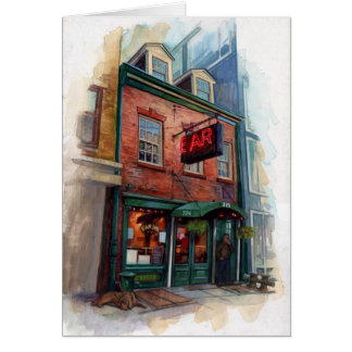 New York City Bar Illustration Cadeaukaart