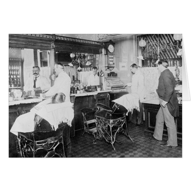 New York City Barber Shop, 1895 (Voorkant Horizontaal)