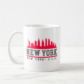 New York City Beautiful Fun Skyline Koffiemok (Links)